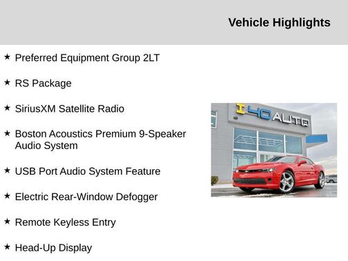 2015 Chevrolet Camaro 2LT