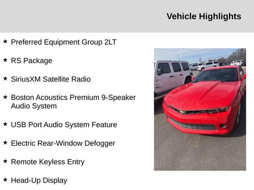 2015 Chevrolet Camaro 2LT