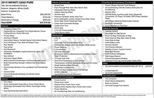 2019 INFINITI QX60 Pure