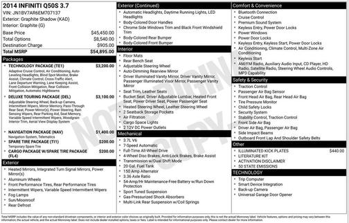 2014 INFINITI Q50 Sport