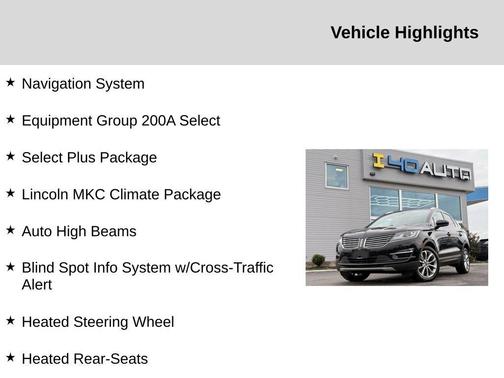 2018 Lincoln MKC Select