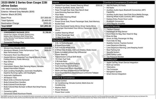 2020 BMW 228 Gran Coupe xDrive