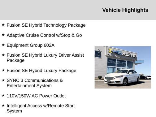 2018 Ford Fusion Hybrid SE