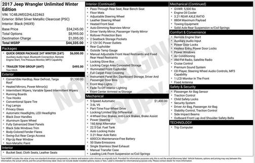 2017 Jeep Wrangler Unlimited Sahara