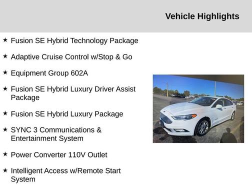 2017 Ford Fusion Hybrid SE