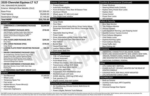 2020 Chevrolet Equinox 1LT