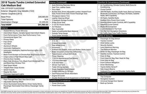 Magnetic Gray Metallic 2018 Toyota Tundra Limited