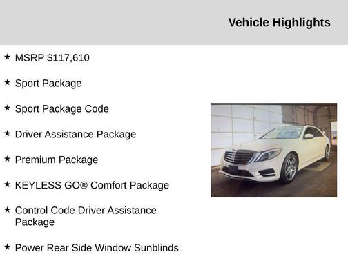 2016 Mercedes-Benz S-Class 4MATIC