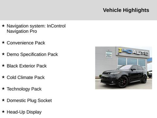 Santorini Black Metallic 2023 Land Rover Range Rover Sport SE