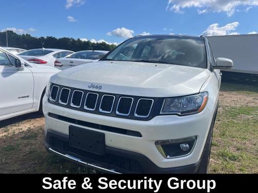 Pearl White Tri-Coat 2018 Jeep Compass Limited