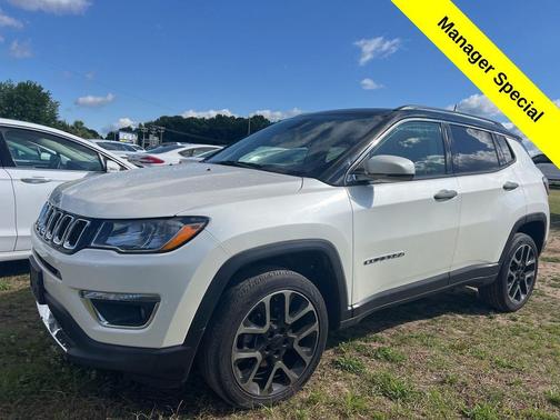 Pearl White Tri-Coat 2018 Jeep Compass Limited