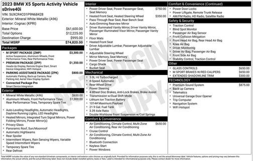 2023 BMW X5 sDrive40i