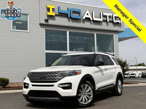 Star White Metallic Tri-Coat 2020 Ford Explorer Limited