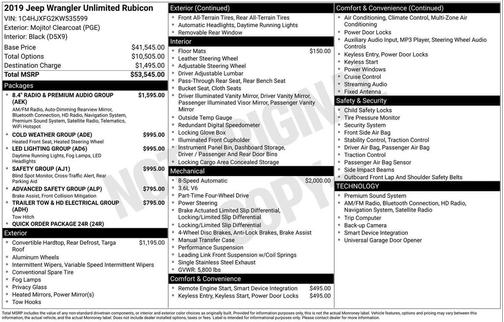 2019 Jeep Wrangler Unlimited Rubicon