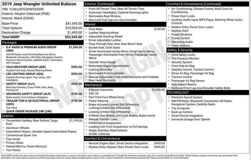 2019 Jeep Wrangler Unlimited Rubicon