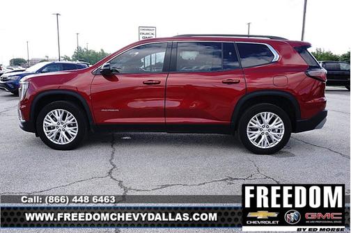 Volcanic Red Tintcoat 2024 GMC Acadia FWD Elevation
