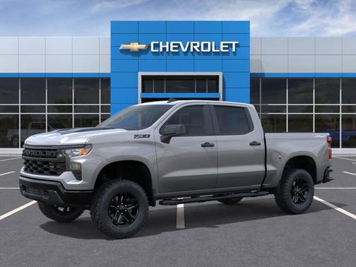 Sterling Gray Metallic 2026 Chevrolet Silverado 1500 Custom Trail Boss