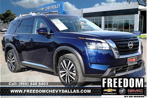 Deep Ocean Blue Pearl 2024 Nissan Pathfinder Platinum