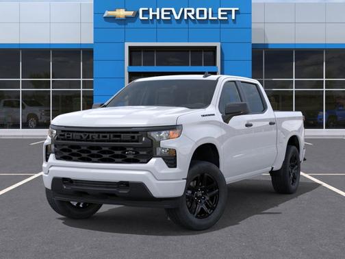 Summit White 2026 Chevrolet Silverado 1500 Custom