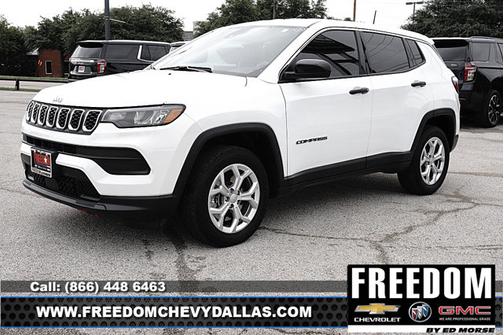 Bright White Clearcoat 2024 Jeep Compass Sport