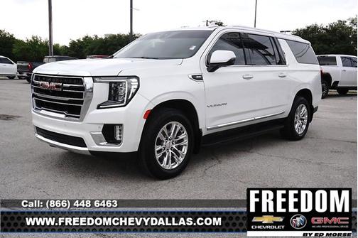 White Frost Tricoat 2021 GMC Yukon XL SLT
