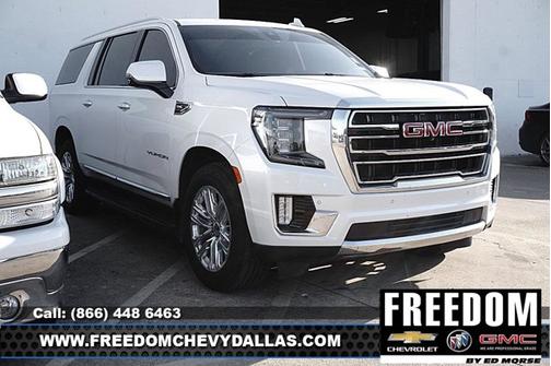 White Frost Tricoat 2021 GMC Yukon XL SLT