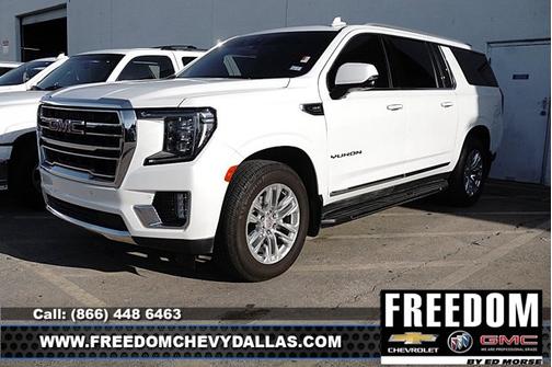 White Frost Tricoat 2021 GMC Yukon XL SLT