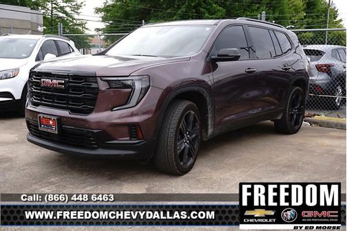 Crystal Metallic 2025 GMC Acadia FWD Elevation