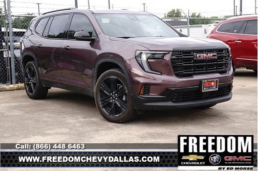 Crystal Metallic 2025 GMC Acadia FWD Elevation