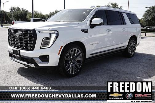 White Frost Tricoat 2025 GMC Yukon XL Denali Ultimate