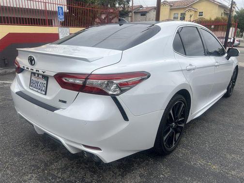 White 2019 Toyota Camry XSE