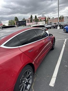 Burgundy 2018 Tesla Model 3 Long Range