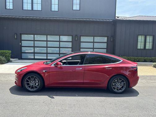 Burgundy 2018 Tesla Model 3 Long Range