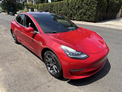 Burgundy 2018 Tesla Model 3 Long Range