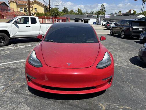 Burgundy 2018 Tesla Model 3 Long Range