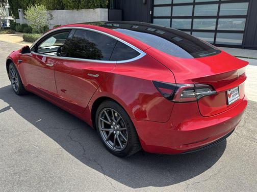Burgundy 2018 Tesla Model 3 Long Range
