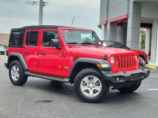 Firecracker Red Clearcoat 2018 Jeep Wrangler Unlimited Sport