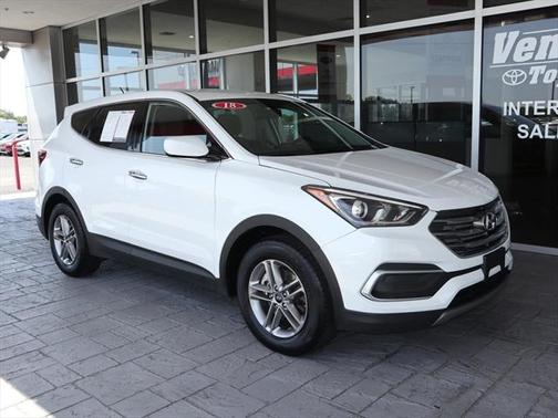 Pearl White 2018 Hyundai Santa Fe Sport 2.4L