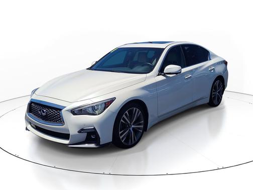 Majestic White 2022 INFINITI Q50 3.0t SENSORY