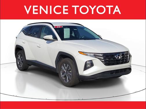 Quartz White 2022 Hyundai TUCSON Hybrid Blue