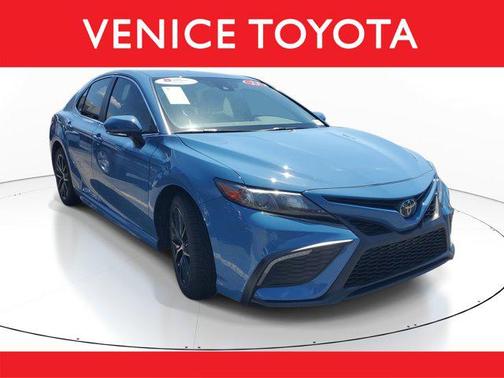 Blue 2023 Toyota Camry SE