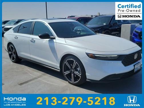 Platinum White Pearl 2025 Honda Accord Hybrid