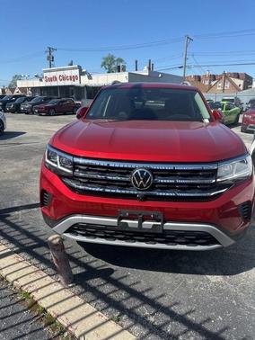 Aurora Red Metallic 2021 Volkswagen Atlas 3.6 V6 SEL Premium