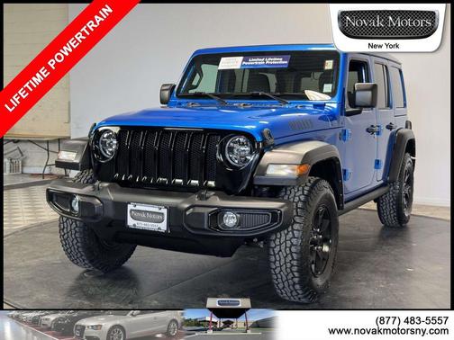 Hydro Blue Pearl Coat 2022 Jeep Wrangler Willys