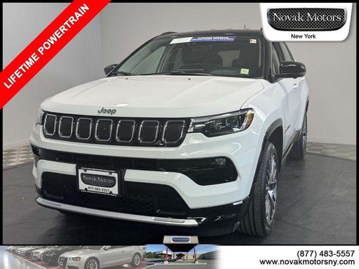 Bright White Clearcoat 2022 Jeep Compass Limited