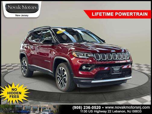 Velvet Red Pearlcoat 2022 Jeep Compass Limited