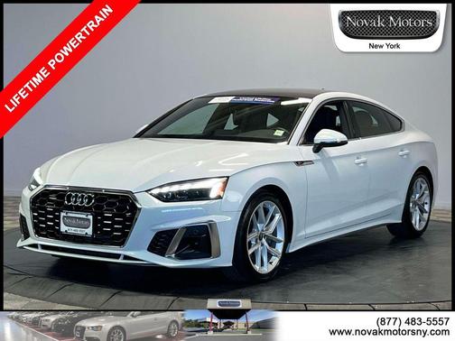 White 2023 Audi A5 Sportback 45 S Line Premium