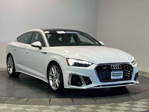 White 2023 Audi A5 Sportback 45 S Line Premium