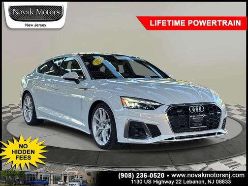 Glacier White Metallic 2023 Audi A5 Sportback 45 S Line Premium