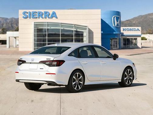 Platinum White Pearl 2026 Honda Civic Hybrid Sport Touring